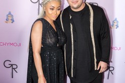 Rob Kardashian and Blac Chyna arrive at her birthday celebration and 'Chymoji' Emoji Collection launch at California's Hard Rock Cafe on May 10, 2016.