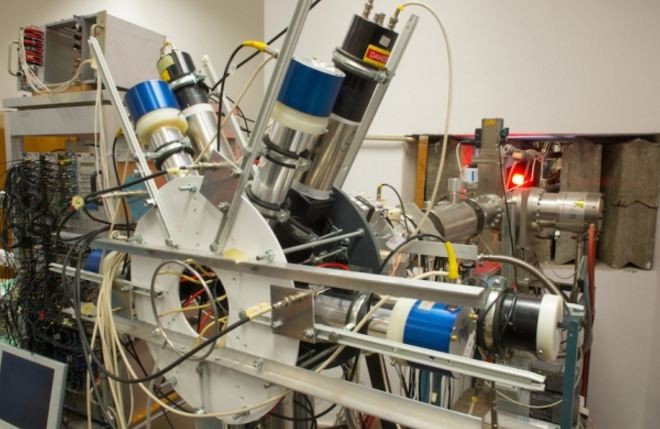 Physicists at the Institute for Nuclear Research in Debrecen, Hungary used this electron-positron spectrometer to find evidence for a new particle that might be the fifth fundamental force of nature.