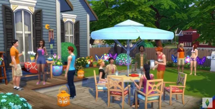 Screen capture from 'The Sims 4: Backyard Stuff' trailer.