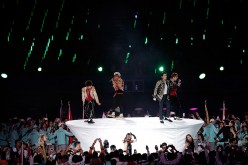 Bigbang performs during the Closing Ceremony of the 2014 Asian Games held in Incheon, South Korea.