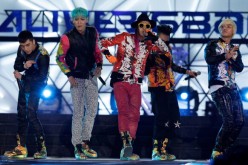 Seungri, G-Dragon, TOP, Taeyang and Daesung of Big Bang perform on the stage during a concert at the K-Collection In Seoul on March 11, 2012 in Seoul, South Korea.