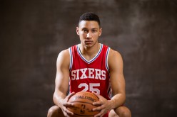 Ben Simmons poses for a portrait during the 2016 NBA Rookie Photoshoot at Madison Square Garden Training Center on August 7, 2016.