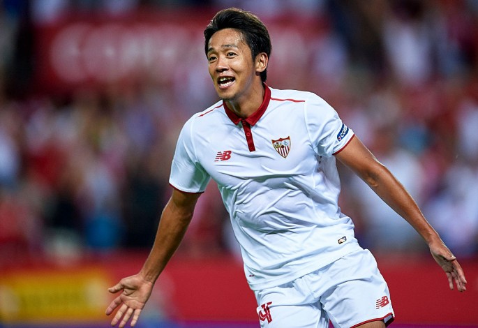 Sevilla midfielder Hiroshi Kiyotake.