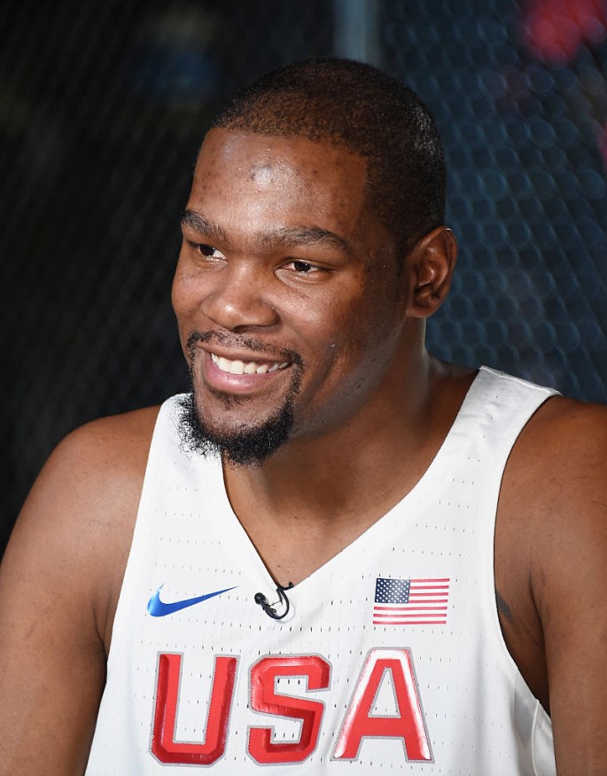 Kevin Durant is thankful for having the chance to play in Rio, a therapy from his controversial decision to sign with the Golden State Warriors. 