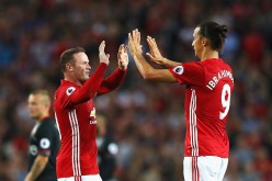 Manchester United superstars Wayne Rooney (L) and Zlatan Ibrahimović.