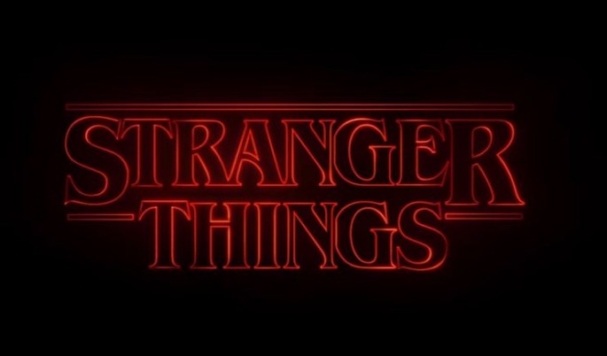 'Stranger Things' title logo as seen in the trailer