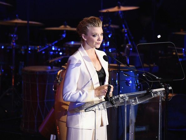  Actress Natalie Dormer addresses the audience during the 2016 World Humanitarian Day in New York.