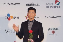Taecyeon of 2PM arrives for the APAN star road during the 18th Busan International Film Festival on October 4, 2013 in Busan, South Korea.