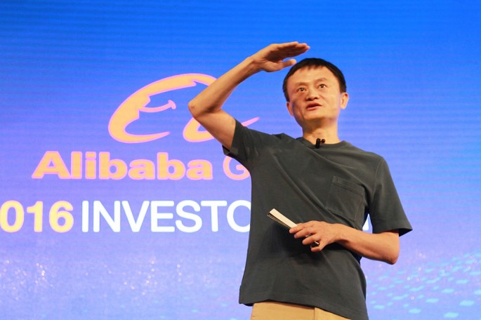 Alibaba founder and CEO Jack Ma speaks before investors during Alibaba's Investor Day in June this year.