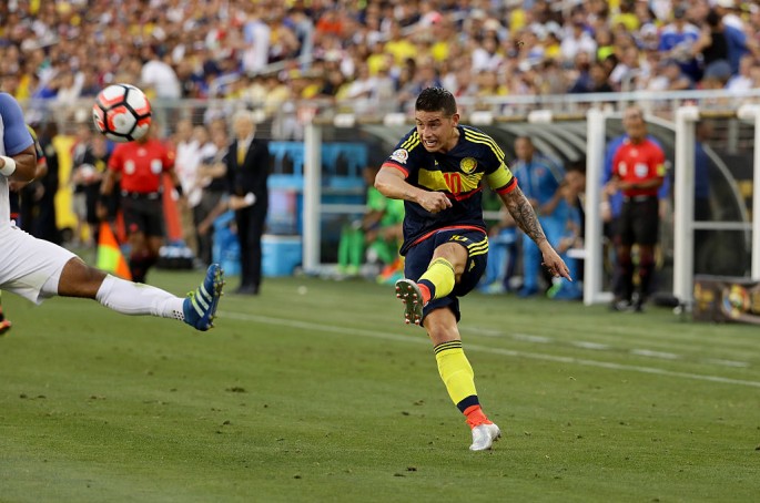 Colombia midfielder James Rodriguez.