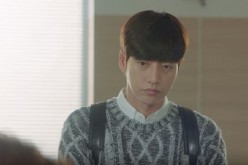 Screen capture of Park Hae Jin in a 'Cheese in Trap' dramaclip posted on YouTube.