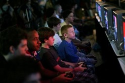 A photo of gamers at the Major League Gaming Pro Circuit event June 8, 2007.
