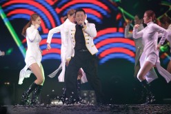 PSY performs his new song 'Daddy' during the 'All Night Stand 2015' on December 24, 2015 in Seoul, South Korea.   