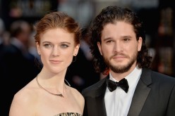 Rose Leslie and Kit Harington attend The Olivier Awards with Mastercard at The Royal Opera House on April 3, 2016 in London, England.   