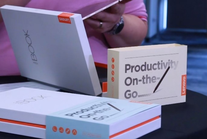 Lenovo presents the new Yoga Book in IFA 2016.