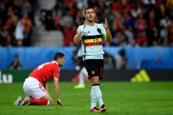 Belgium forward Eden Hazard (#10).