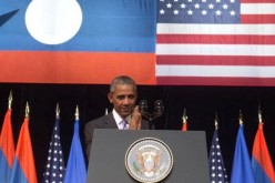US President Barack Obama in Laos.