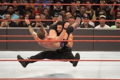 Roman Reigns hit a sitout powerbomb on Chris Jericho. 
