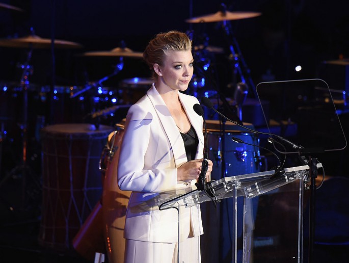 Actress Natalie Dormer addresses the audience during the 2016 World Humanitarian Day: One Humanity Event at the United Nations on August 19, 2016 in New York City.