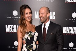 Actors Jessica Alba (L) and Jason Statham attend the premiere of Summit Entertainment's 'Mechanic: Resurrection' at ArcLight Hollywood on August 22, 2016 in Hollywood, California.  