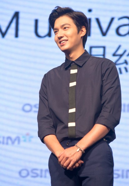 Korean singer/actor Lee Min-Ho attends a press conference for a commercial event on September 11, 2014 in Taipei, Taiwan.  