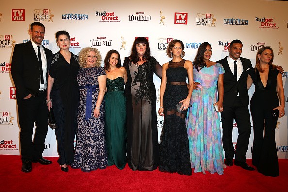 The cats of Wentworth arrive at the 57th Annual Logie Awards at Crown Palladium on May 3, 2015 in Melbourne, Australia. 