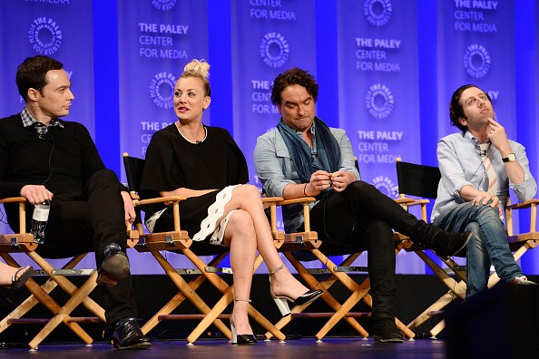 Actors Jim Parsons, Kaley Cuoco, Johnny Galecki, and Simon Helberg attend The Paley Center For Media's 33rd Annual PALEYFEST Los Angeles ÔThe Big Bang Theory' at Dolby Theatre on March 16, 2016 in Hollywood, California. 