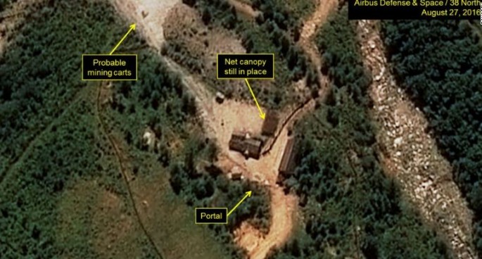 North Korean nuclear weapon test site.