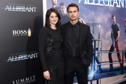 Actors Shailene Woodley and Theo James attend the New York premiere of 'Allegiant' at the AMC Lincoln Square Theater on March 14, 2016 in New York City. 