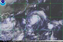 Super Typhoon Meranti hurls itself towards China.