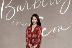 Singer Suzy from Miss A attends the Burberry Seoul Flagship Store Opening Event on October 15, 2015 in Seoul, South Korea. 