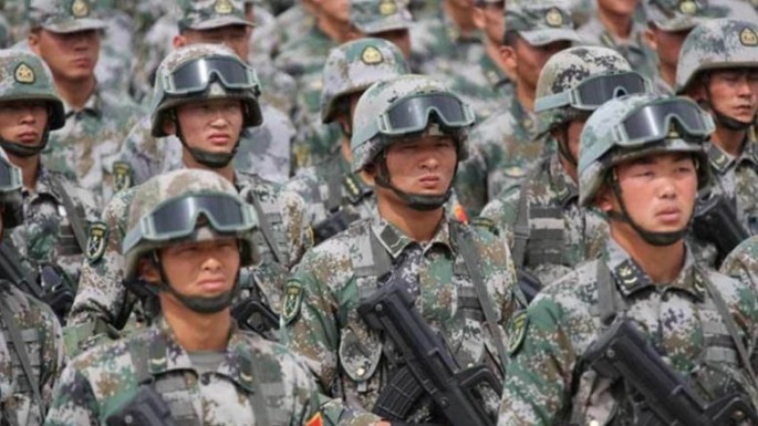 Chinese infantry.