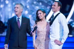 Protestors joined Ryan Lochte on stage at Dancing With The Stars