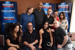 Writer Jed Whedon, actors Henry Simmons, Iain de Caestecker, Elizabeth Henstridge, Ming-Na Wen, Clark Gregg and Chloe Bennet, executive producer Jeph Loeb and writer Maurissa Tancharoen attend SiriusXM's Entertainment Weekly Radio Channel Broadcasts From 