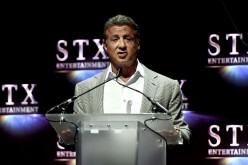 Actor Sylvester Stallone speaks onstage at CinemaCon 2016 The State of the Industry: Past, Present and Future and STX Entertainment Presentation at The Colosseum at Caesars Palace during CinemaCon, the official convention of the National Association of Th