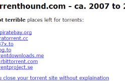 Top 7 Torrenting, KickassTorrents (KAT) and Torrentz Alternatives Listed by TorrentHound after Shutting Down