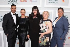 'Wentworth' stars Robbie Magasiva, Danielle Cormack, Katrina Milosevic, Celia Ireland and Shareena Clanton arrive at the 2015 ASTRA Awards at the Star on March 12, 2015 in Sydney, Australia.