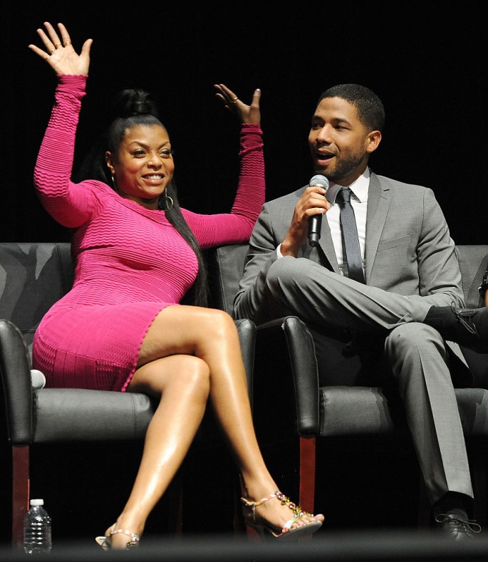 Actors Taraji P. Henson and Jussie Smollett attend Fox's 'Empire' ATAS Academy Event at The Theatre at The Ace Hotel on March 12, 2015 in Los Angeles, California.