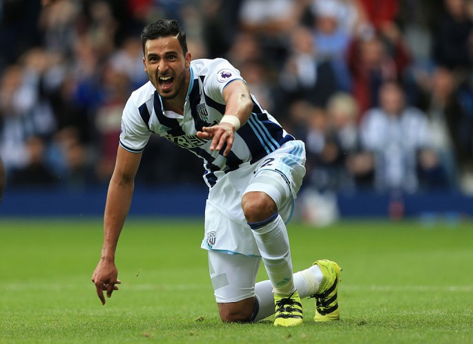 West Bromwich Albion winger Nacer Chadli.