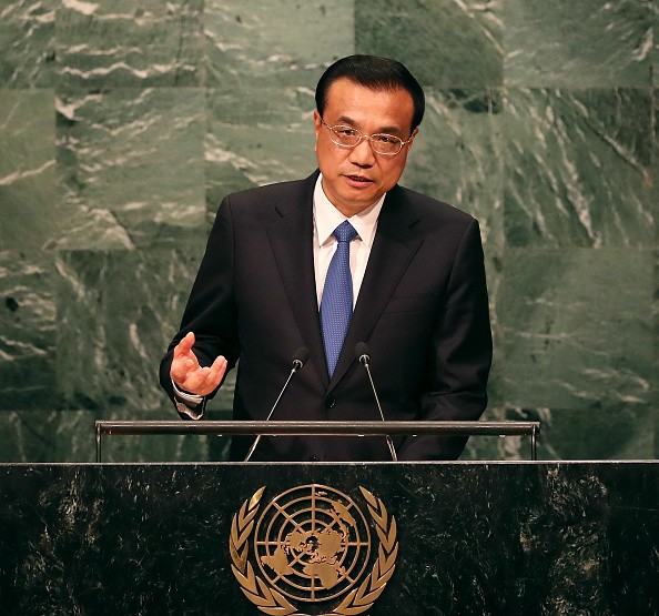Chinese Premier Li Keqiang addresses the General Assembly at the United Nations on Sept. 21, 2016 in New York City.