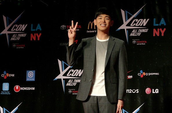 K-Pop idols attend KCON 2015 at the Los Angeles Convention Center on August 2, 2015, one of whom is South Korean singer South Korean Eric Nam.  