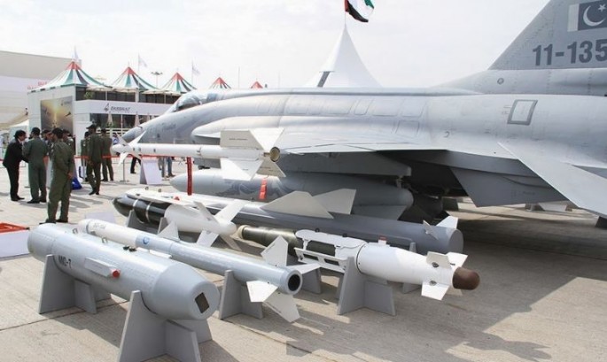 PAF JF-17 with its weapons load.