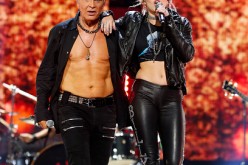 Recording artists Billy Idol and Miley Cyrus perform onstage at the 2016 iHeartRadio Music Festival at T-Mobile Arena on September 24, 2016 in Las Vegas, Nevada. 