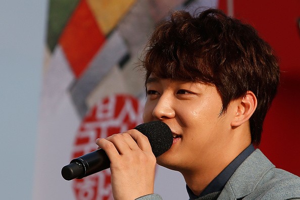 Korean singer and actor Park Yu-Chun attends the press conference 'Birth of Actor' on the second day of the 19th Busan International Film Festival (BIFF) at the Outdoor Stage-BIFF Village on October 3, 2014 in Busan, South Korea. 
