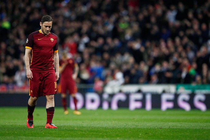 Roma forward Francesco Totti.