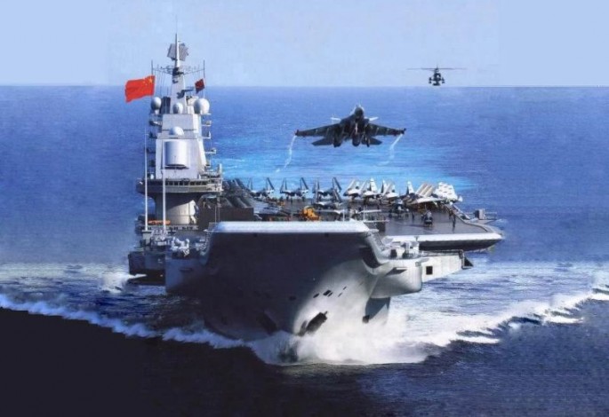 Liaoning launches a J-15.