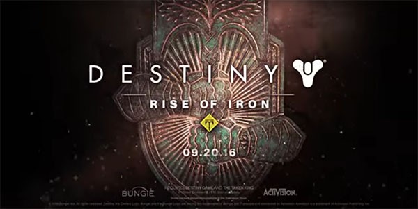 Bungie reveals their latest video game expansion, "Destiny: Rise of Iron."
