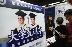 Middle-class Chinese are sending more students to the U.S. to finish their education.