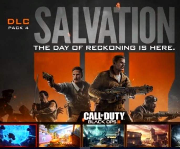 'Black Ops 3' DLC 4 'Salvation' map pack logo.