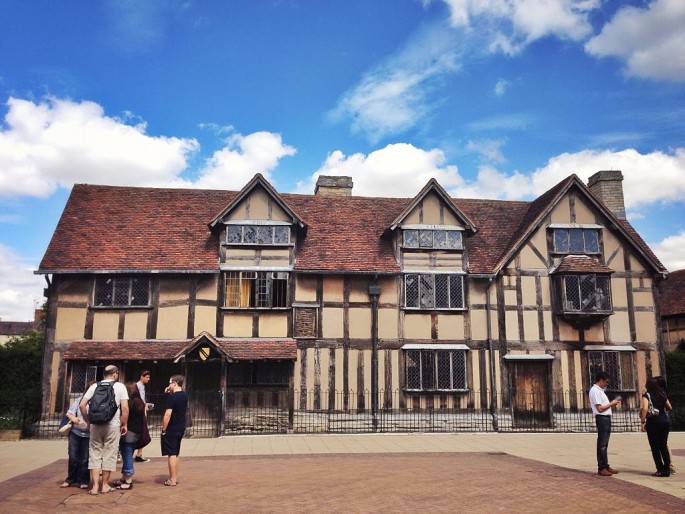 Shakespeare's birthplace at Stratford-upon-Avon is a popular destination for tourists from all over the world.